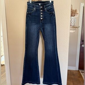 Kancan Curvy high rise flare jeans 25